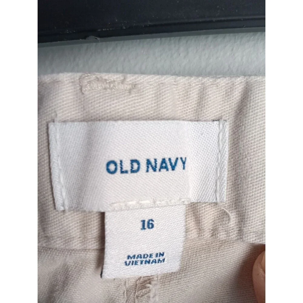 Old Navy Off White Cotton Shorts